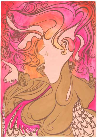 Borin Van Loon: Illustrator: Psychedelic figure