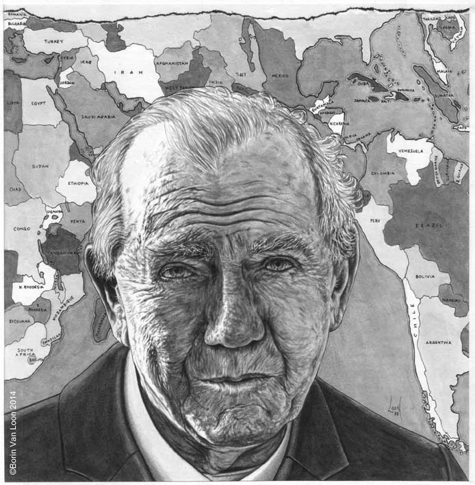 Borin Van Loon: Graham Greene Line/wash