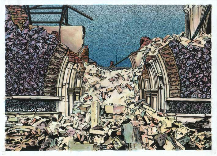 Borin Van Loon : Illustrator: Ruined church 2